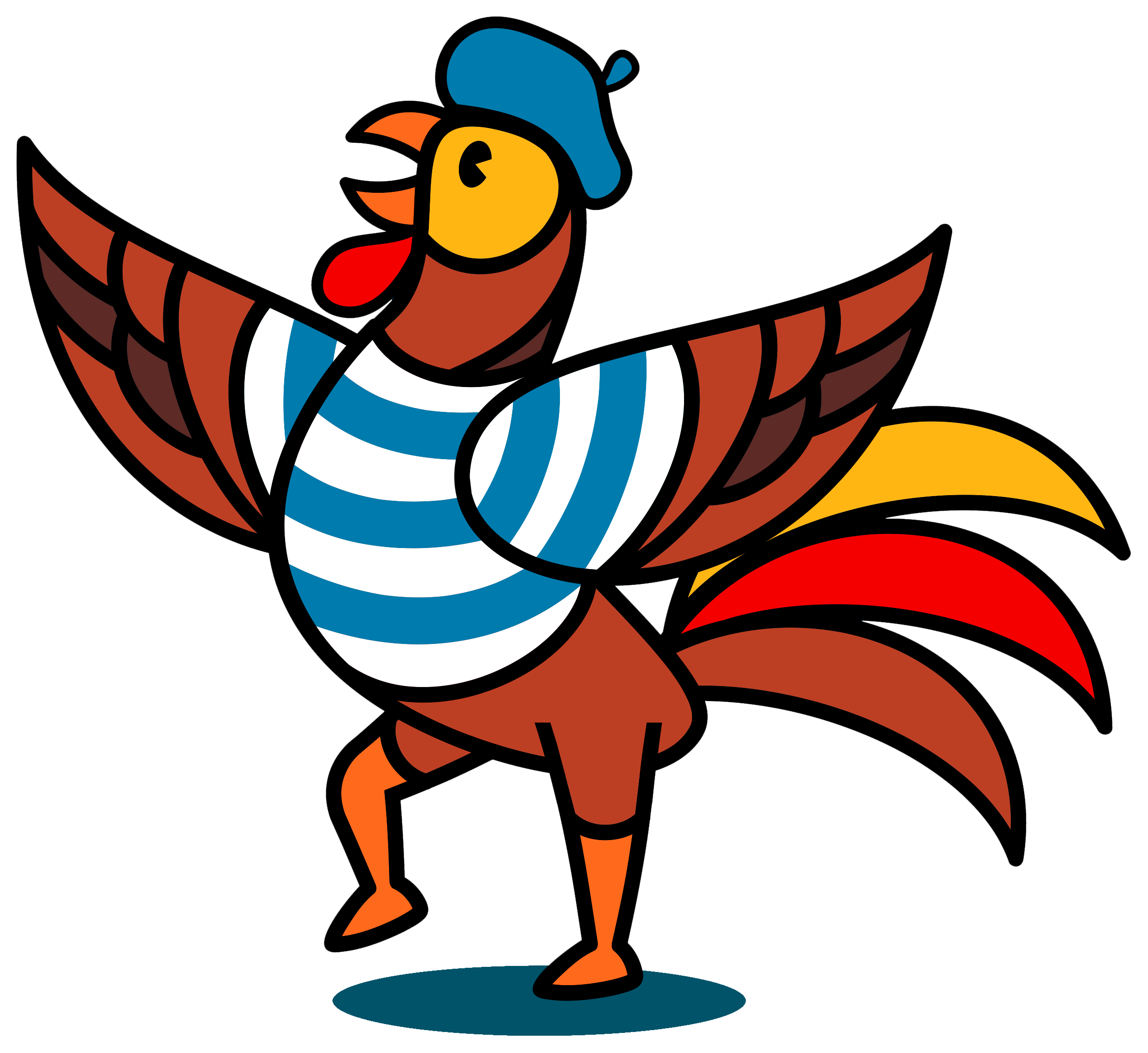 Mascote Bonjour